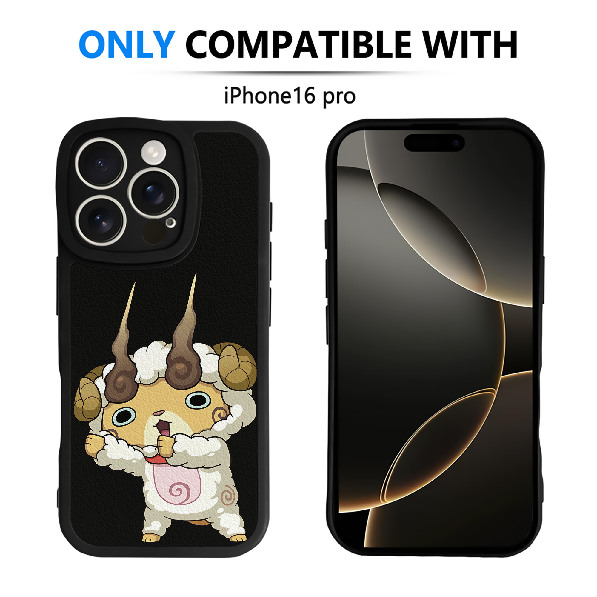 （画像用） 妖怪ウォッチ Yo-kai Watch 【iPhone 16シリーズ対応】シリコンスマホケース（レザー調） 材質：シリコン